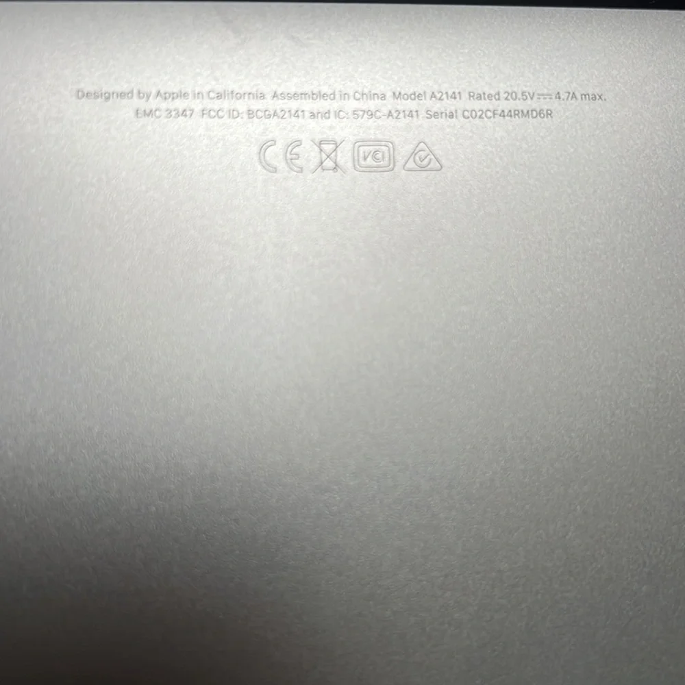2020 MacBook Pro 15”